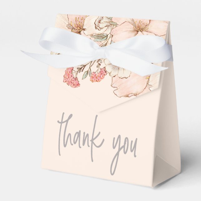 Ballotins Fleurs de crème rose pâle Noms Date (Verso)