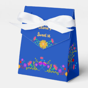 Ballotins Fleurs de fêtes mexicaines Royal Blue Personnalisé