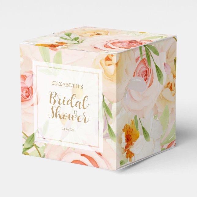 Ballotins Fleurs de jardin chic pour Baby Shower (Verso)