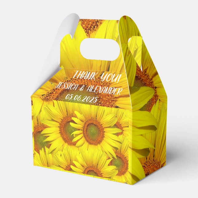 Ballotins Fleurs de soleil rustique Pays Floral Été Jaune (Verso)