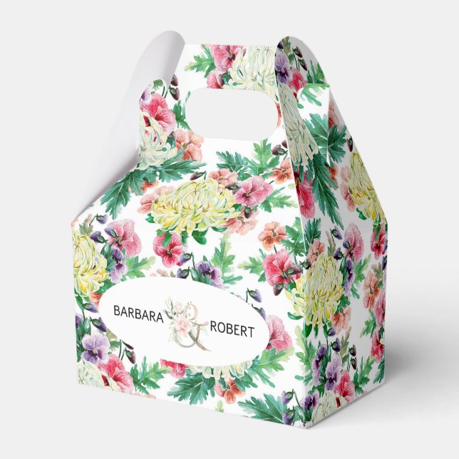 Ballotins Fleurs d'été colorées motif (Arrière)