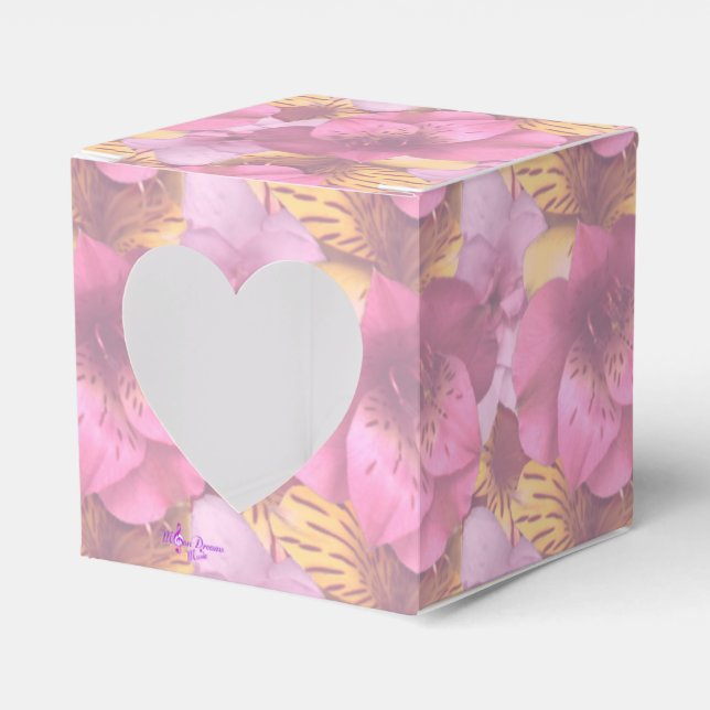 Ballotins Fleurs douces Peekaboo Carré Ballotin de coeur (Verso)