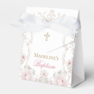 Ballotins fleurs et papillons Baptême