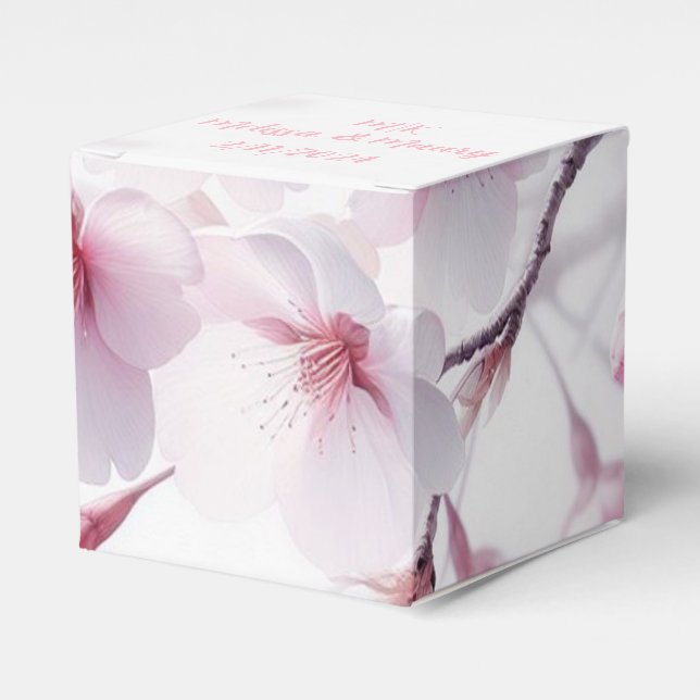 Ballotins Fleurs Éternelles Boîte de Faveurs Mariage (Verso)