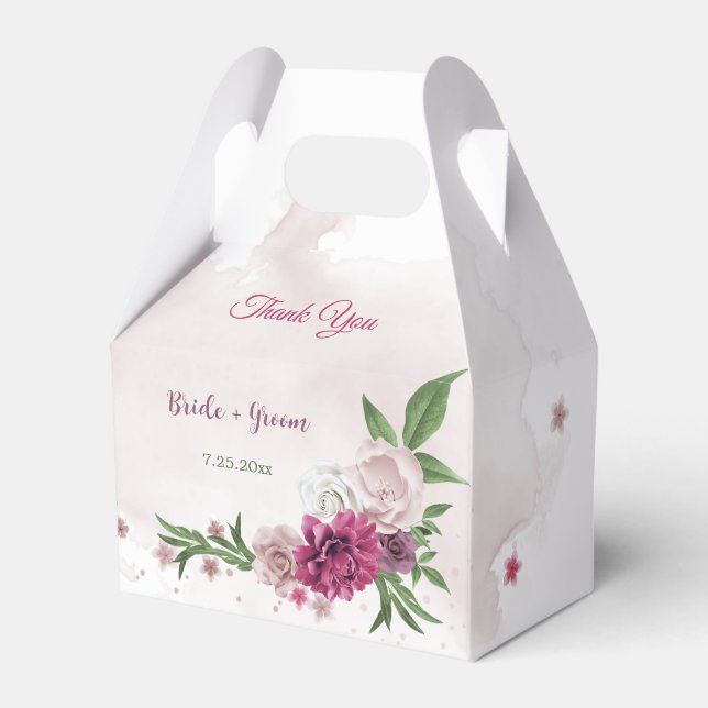Ballotins fleurs mauves roses verdure (Verso)