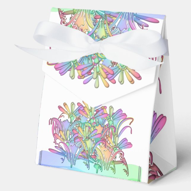Ballotins Fleurs Pastel Mariage blanc (Recto)