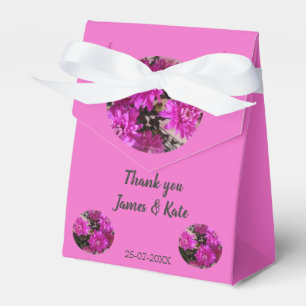 Ballotins Fleurs roses fuchsia Fleurs de mariage personnalis