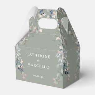 Ballotins Fleurs sauvages vert sauge Mariage floral