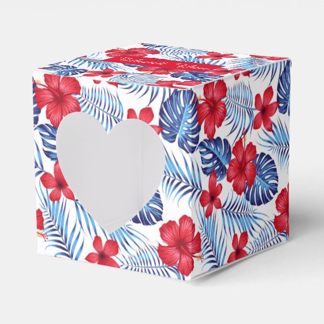 Ballotins Fleurs tropicales Ballotin Merci Feuille (Verso)