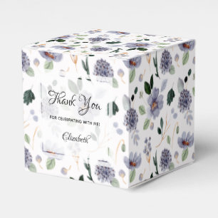 Ballotins Fleurs violettes à l'aquarelle chic