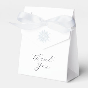 Ballotins Flocon de neige bleu glace Élégant Mariage d'hiver