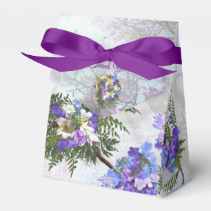 Ballotins Floraisons de jacaranda et bouquet de lys