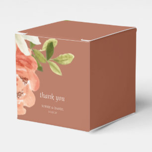 Ballotins Floral Aquarelle Mariage en terre cuite