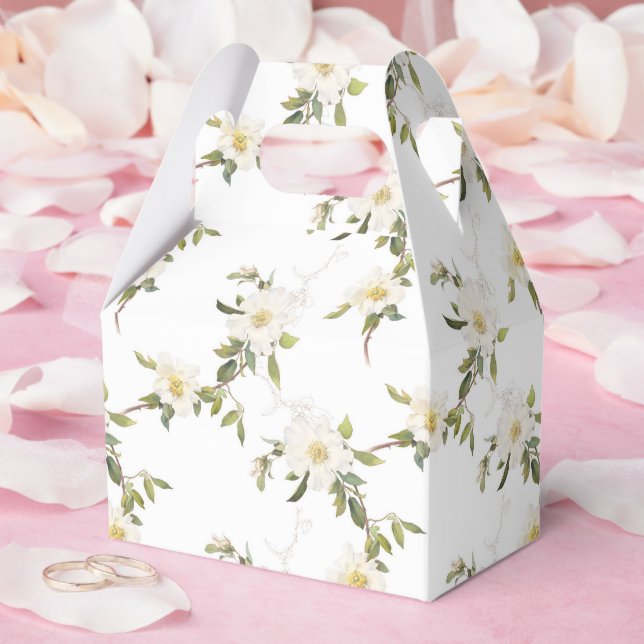 Ballotins Floral blanc romantique (Mariage)