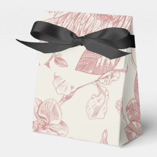 Ballotins Floral de Toile Florale Rouge