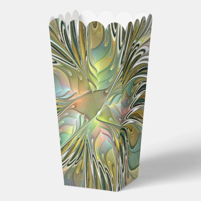 Ballotins Floral Fantasy Modern Fractal Art Flower With Gold (Recto)