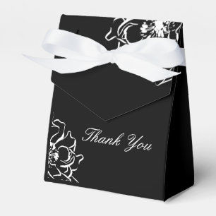 Ballotins Floral noir et blanc 50e anniversaire