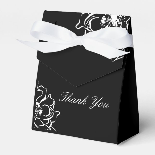 Ballotins Floral noir et blanc 50e anniversaire (Verso)