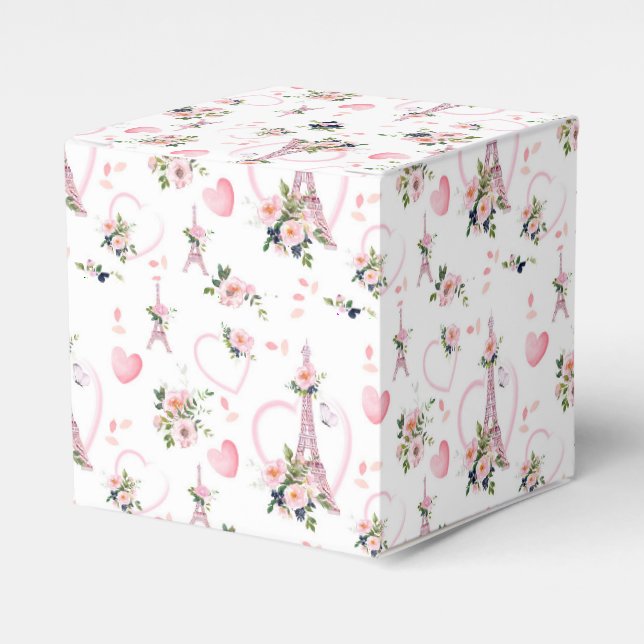 Ballotins Floral rose Coussin Paris (Verso)