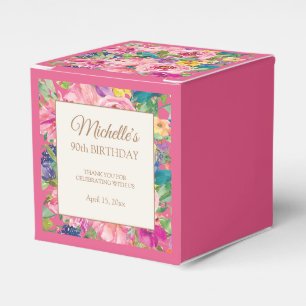 Ballotins Floral rose jaune 90e anniversaire