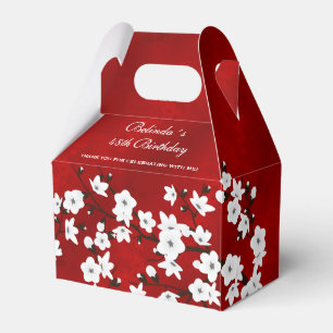 Ballotins Floral Rouge Blanc cerise Fleur Fleur Personnalis