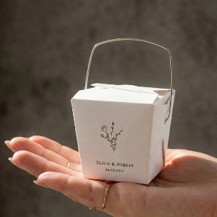 Ballotins Floral Rustique Simple Mariage personnalisé