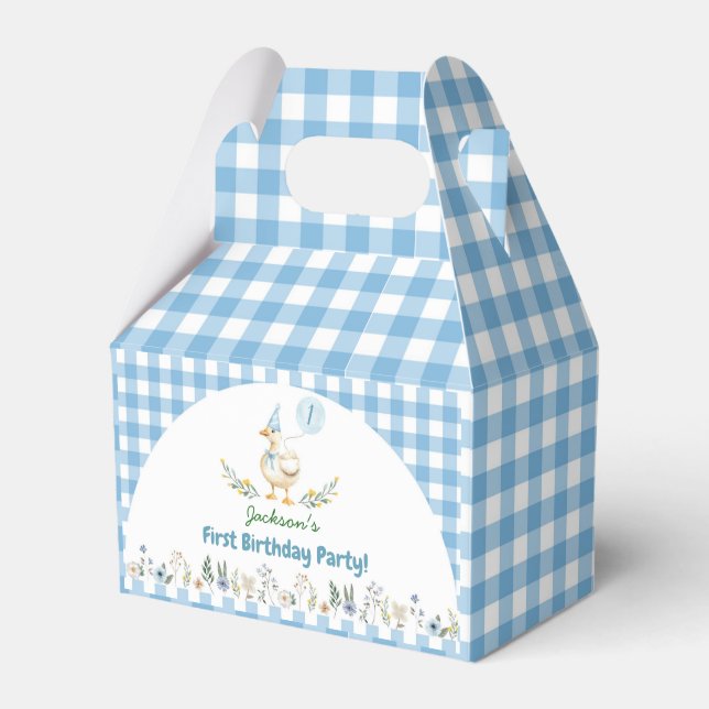 Ballotins Floral Silly Goose Bleu Merci d'anniversaire (Verso)