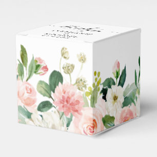 Ballotins Florales rose pâle Mariage botanique moderne