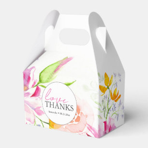 Ballotins Flores d'aquarelle de Baby shower ballotin