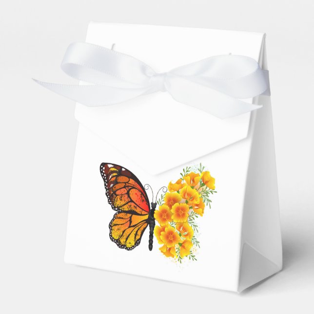 Ballotins Flower Butterfly with Yellow California Poppy (Verso)