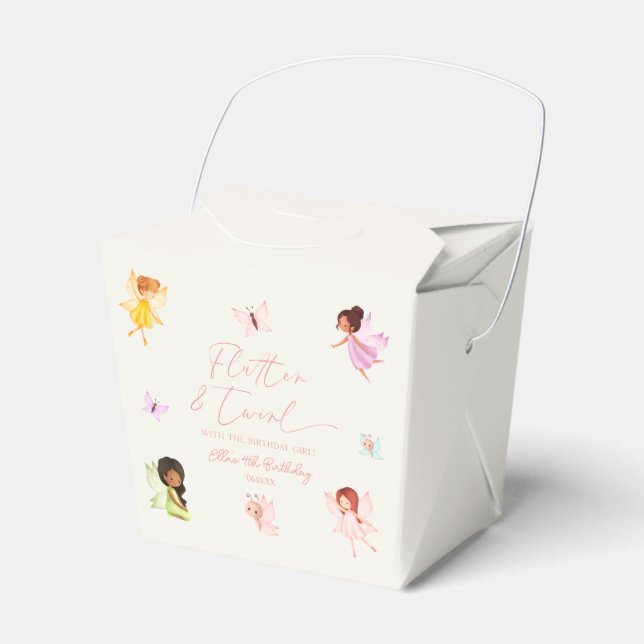 Ballotins Flutter et Twirl Enchanted Fairy Anniversaire fête (Verso)