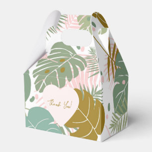 Ballotins Foliage Tropical - Motif Monstère Et Feuille De Pa