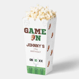 Ballotins Football américain d'anniversaire Game On Popcorn