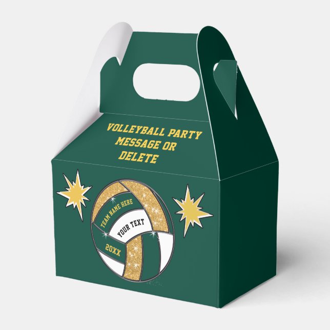 Ballotins Forest Green et Gold, Sacs de volley-ball, (Verso)