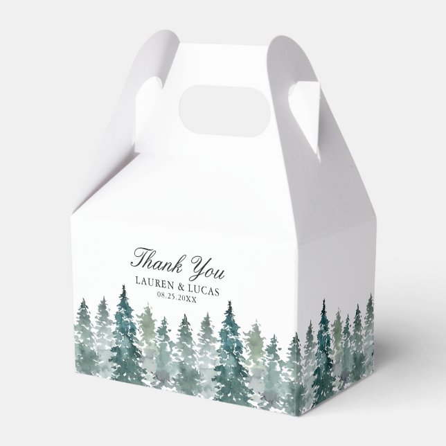 Ballotins Forêt Bois rustique Arbres Pins Merci (Verso)