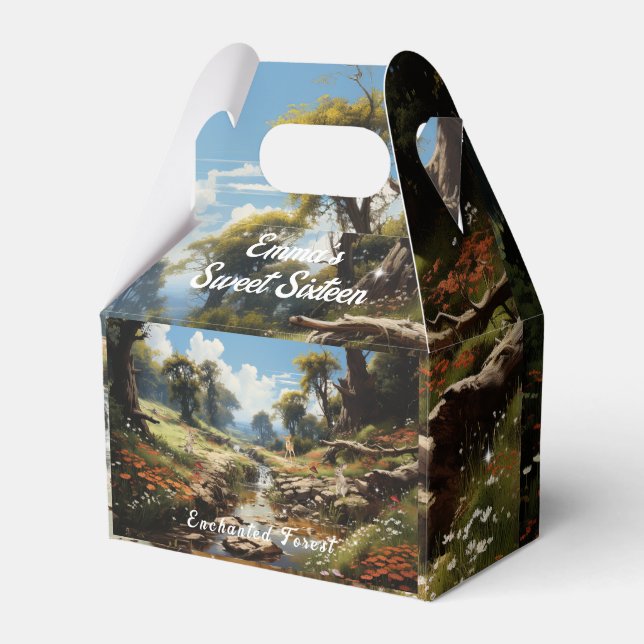 Ballotins Forêt enchantée Sweet 16 lapins de grenouille Cerf (Verso)