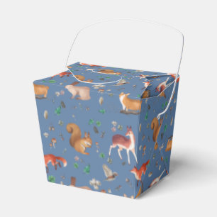 Ballotins forfait in watercolor pattern- bambi, fox, coney