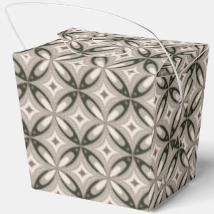 Ballotins Formes circulaires rétro beige et marron