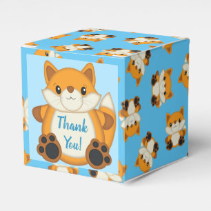 Ballotins Fox Baby shower bleu
