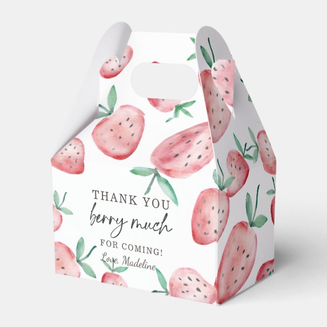 Ballotins Fraise Anniversaire Merci Berry Beaucoup sucré Fav (Arrière)
