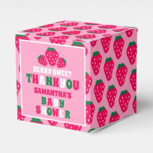 Ballotins Fraise Bébé Fille Douche Berry Merci doux