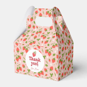 Ballotins Fraise rose florale Motif Fête personnalisée