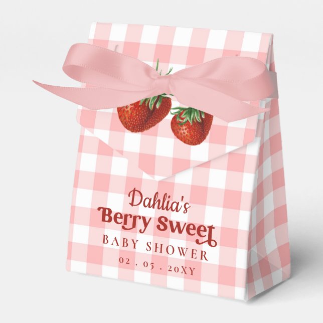 Ballotins Fraise rose Rouge Berry Baby shower sucré (Verso)