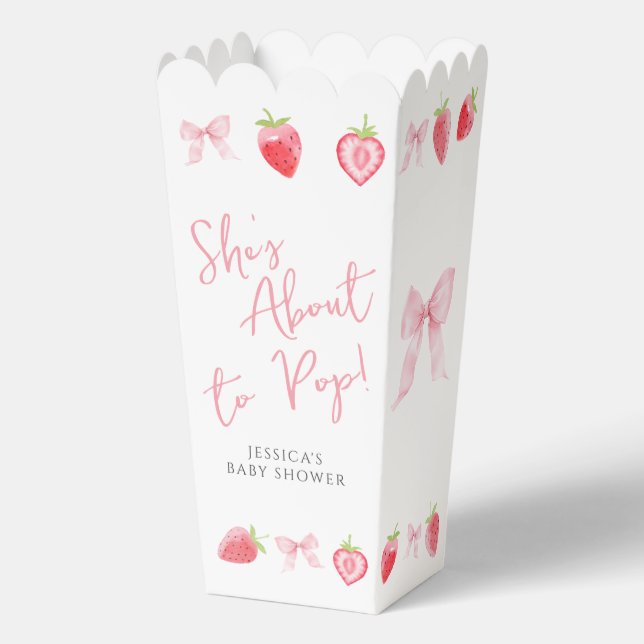 Ballotins Fraise sur le point de faire pousser Baby shower P (Recto)