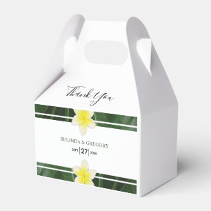 Ballotins Frangipani jaune Plumeria Mariage