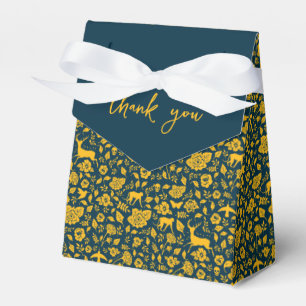 Ballotins Frida Kahlo   Modèle Floral Gold & Navy