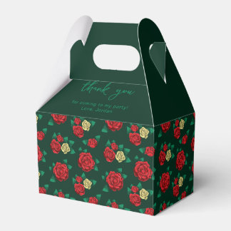 Ballotins Frida Kahlo | Motif Rose rouge et or