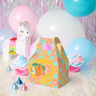 Ballotins Fruit orange Anniversaire bleu