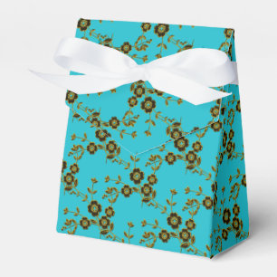 Ballotins FS Style 1-Aqua-Gold-PARTY BOÎTES DE FAVEUR, style