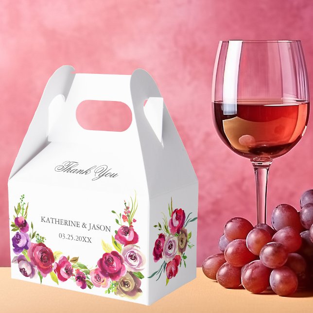 Ballotins Fuchsia Rose Floral Romantique Rose Jardin Mariage (Créateur téléchargé)